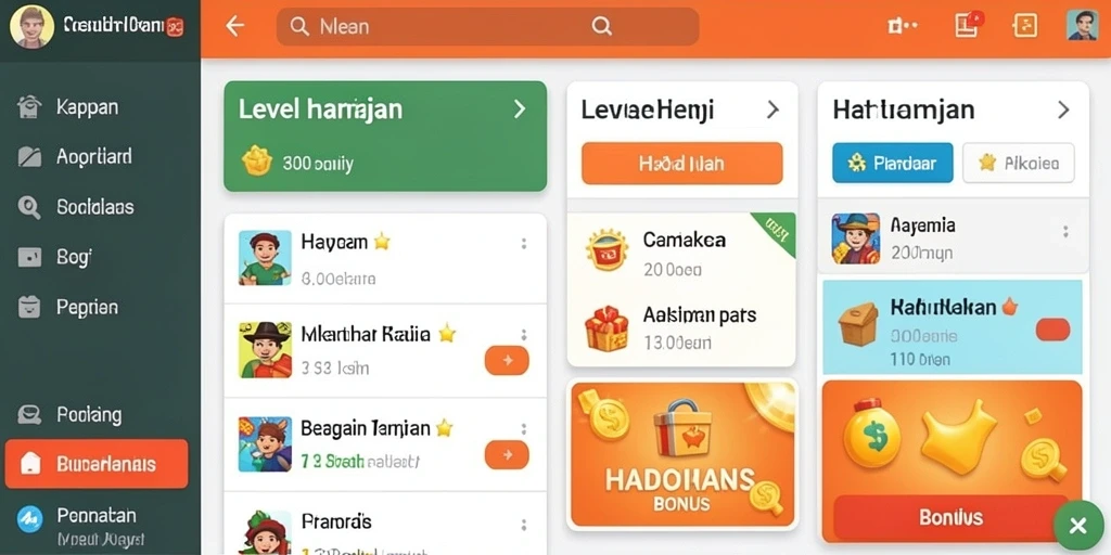 Berbagai pilihan permainan menghibur.