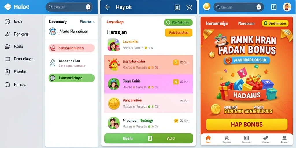 Tantangan mendebarkan di setiap level.